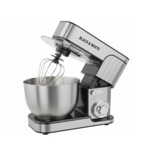 Black & White Stand Mixer 6 Liter 1300 Watt Stainless SV6030