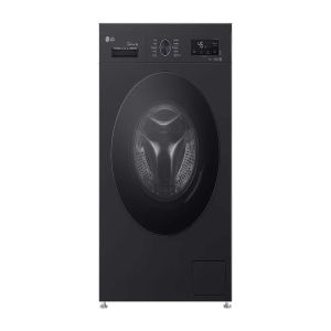 LG Automatic Washing Machine, 9 kg, 1400 RPM, Steam, Black, Vivace F4Y2VYGYX