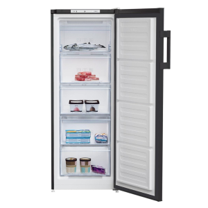 Beko Upright Freezer, Nofrost, 5 Drawers, 168 Liters, Black - RFNM200E20B