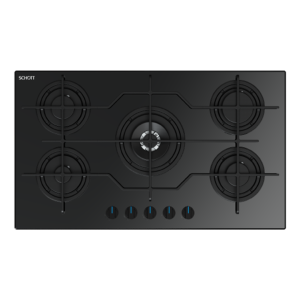 Fresh Gas Built-In Hob, 5 Burners, Black - 9623