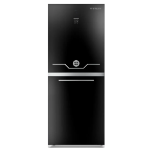 Fresh no frost upright freezer 7 drawers digital touch black glass fnumt300gbh