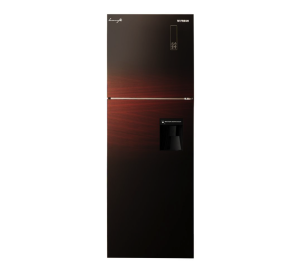 Fresh Refrigerator FNT-DR540 YGDR 426 Liters Glass Dark Red