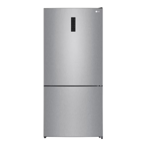 LG Bottom Freezer Refrigerator, 588 Liters, Smart Inverter, Silver - GTF569PVAM
