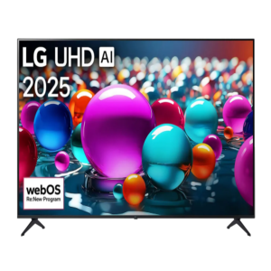 LG Smart TV, 50 inches, 4K UHD resolution, webOS25, AI support, Wi-Fi, built-in receiver, 50UA84006LB