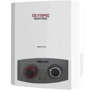Olympic Digital Gas Water Heater 6 Liters - White code 5585