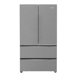 Beko Refrigerator No Frost 605L 4 Door Digital Display Inverter - Silver GNE60500XEG 