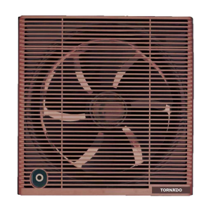 TORNADO Bathroom Ventilating Fan 25 cm Privacy Grid Brown TVS-25NM