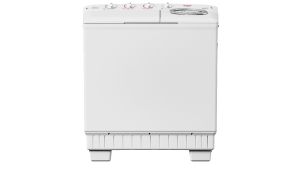 Midea Half 10kg Twin Tub Washing Machine, White, MTE02W100W