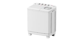 غساله ميديا هاف 12كيلو حوضين ابيض MTE02W120W
