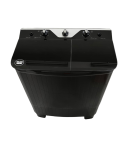 Fresh Half washing machine, 6 kg, diamond, two tubs, black glass, FWT600 CODE 12028
