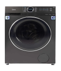 Midea Inverter Washing Machine 9 Kg 1400 RPM Front Loading Gray MF200W90BTTC
