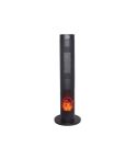 TORNADO Electric Ceramic Heater 2000 Watt For 20 meter In Black Color With Remote Control TPH-2000W