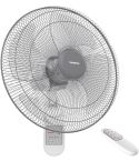 Tornado wall fan 16 inch 4 blades remote gray eps-16rg
