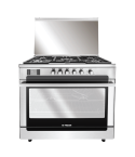 Fresh gas stove, 5 burners, matrix, stainless steel, 2 safety fan, touch, code 21302
