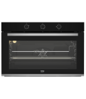 Beko 90cm gas oven gas grill 2 fan black BBWHT12104BS