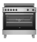 Beko gas cooker 5 burners 2 fan inox - GGR15115DXNS 