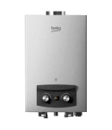 Beko Gas Water Heater 6 Liters Digital Display Natural Gas Adapter White Bgwh6ls