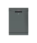 Hoover dishwasher for 16 person 60 cm in stainless color with digital display and 12 programs hdpn4s603px-egy