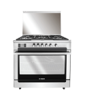 Fresh 5-burner stove, 90 cm, Matrix stainless steel, 2 touch fans, code 6944