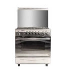 Fresh gas cooker 5 burners 80x55 cm with fan stainless italiano 80*55