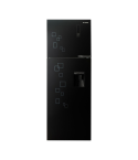 Fresh vertical refrigerator no frost 2 doors 426 liters black glass fnt-dr540ygb-11999