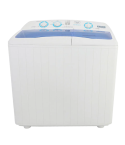 Fresh Jumbo Half-Automatic Washing Machine, 10 Kg, 2 Tub, Stainless Drum, White