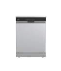 Midea 14 Place Settings 60cm Digital Silver Dishwasher with 10 Programs and Wi-Fi MDWPF1433CSWEG