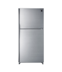 Sharp refrigerator inverter digital no frost 538 liter2 glass doors in silve sj-gv69g-sl