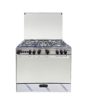 Techno Gas Cooker Saif 5 Burners 60*90 CM Free Stand With Fan Stainless Steel - SaifStainless3730