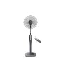 tornado stand fan 16 inch, 4 blades, remote, gray or maroon tsf-75