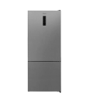 Tornado refrigerator digital bottom freezer advanced no frost 430 liter shiny silver rf-452bvt-sls