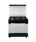 White Point Gas Cooker 5 Burners Black – Fan – WPGC 8060 BA