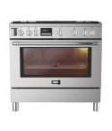 Zanussi Taste Max Gas Cooker 5 Burners Stainless Steel- Zcg92696xa