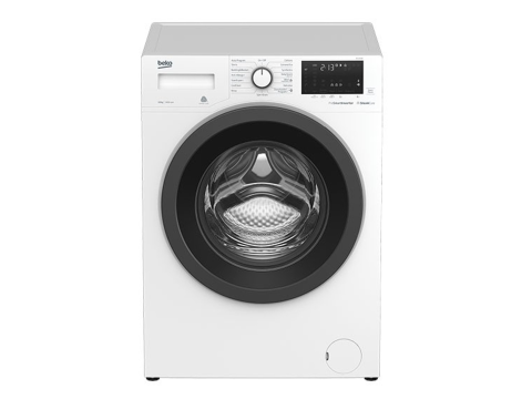 Beko Washing Machine Full Automatic Digital 7 Kg 1000 Rpm Steam Chorome Door Inverter Gray Wtv 7512 Xmci