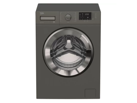 Beko Washing Machine Full Automatic Digital 7 Kg 1000 Rpm Steam Chorome Door Inverter Gray Wtv 7512 Xmci