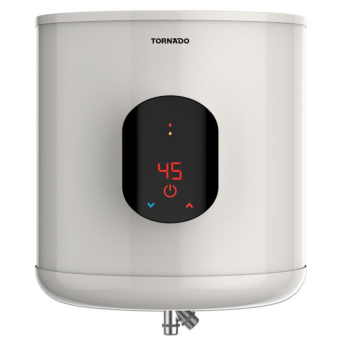 TORNADO Electric Water Heater 35 Litre In Off White Color With Digital Screen EWH-S35CSE-F