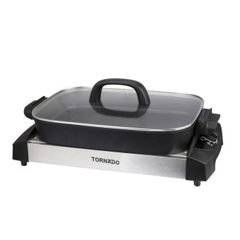 TORNADO Electric Grill 1500 Watt In Black x Stainless Color TCS-1502