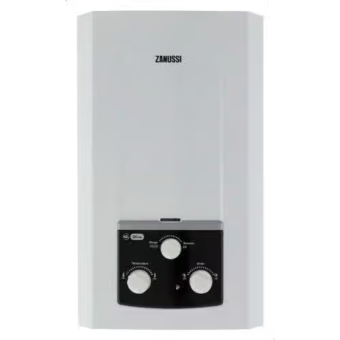 Zanussi Gas Water Heater - ZYG10113WL- 10 Liter- White with charger