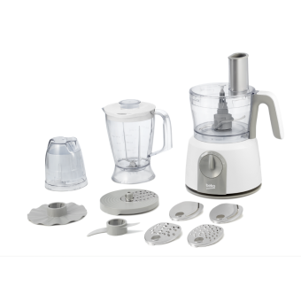 Beko Food Processor 1000 Watt White and Grey - FPP 4402 W