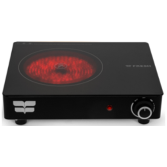 Fresh Hot Plate Single Ceramic 1500 W Black
