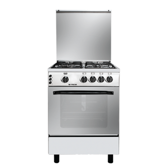 Fresh Rainbow Gas Cooker, 4 Burners, 60 cm, Stainless Steel - Fresh-500017267