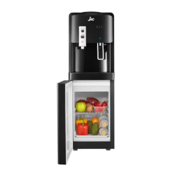 JAC 2-Faucet Water Dispenser, Black, with Cabinet, NGWD2225C