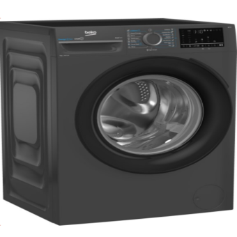 Beko 8 kg Gray Washing Machine, 1200 RPM Inverter Steam, Digital WFST86XS