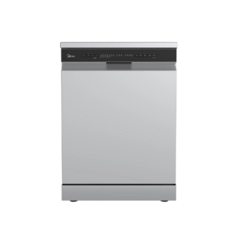 Midea 14 Place Settings 60cm Digital Silver Dishwasher with 10 Programs and Wi-Fi MDWPF1433CSWEG