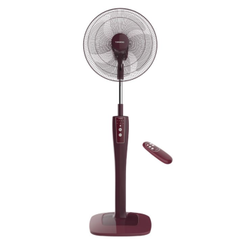 TORNADO Stand Fan 16 Inch 4 Blades Remote Maroon TSF75RED