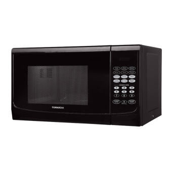 TORNADO Microwave Solo 28 Liter 900 Watt 6 Menus Black TMD-28S-BK