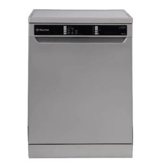 White Point Dishwasher 14 Settings 8 Programs With Digital Screen & Steam Wash In Silver Color WPD148HDS