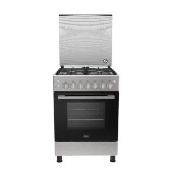 Zanussi cool cast Freestanding Gas Cooker, 4 Burners ZCG61296XB 