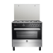 La germania freestanding cooker 90 x 60 cm 5 gas burners in stainless x black color 9m10g4a1x4aww